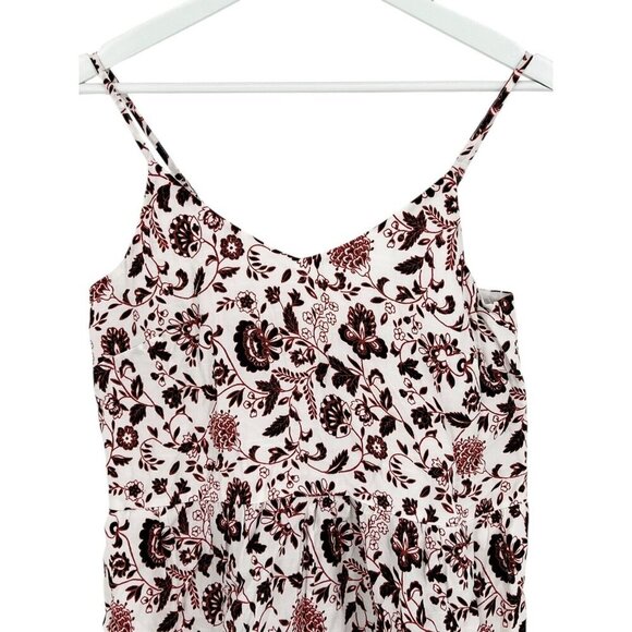 Loft Women's Petite‎ Romper Sleeveless Floral Size SP Pockets Inseam 2.5" NWT - Picture 3 of 13